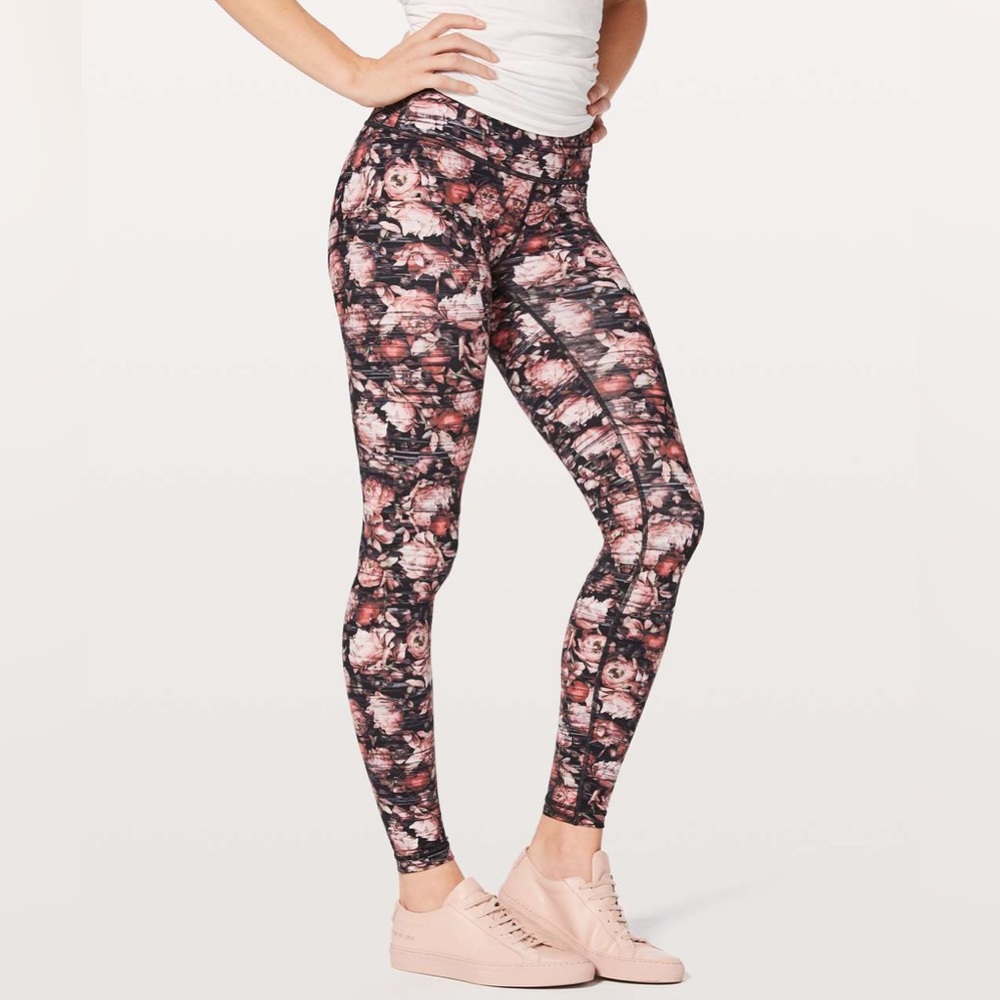 Lululemon Athletica Wunder Under Hi-Rise Tight *Nulux in Peony Multi Size 6 EUC - Picture 1 of 11